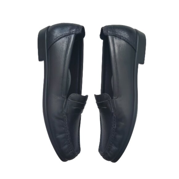 SAS Women's Penny J Comfort Footbed Slip-On Moccasin Penny Loafer Black Size 9½N - Picture 8 of 16